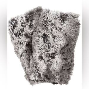 Pandemonium Faux Fur Reversible Plush Soft Fluffy Fingerless Texting Gloves